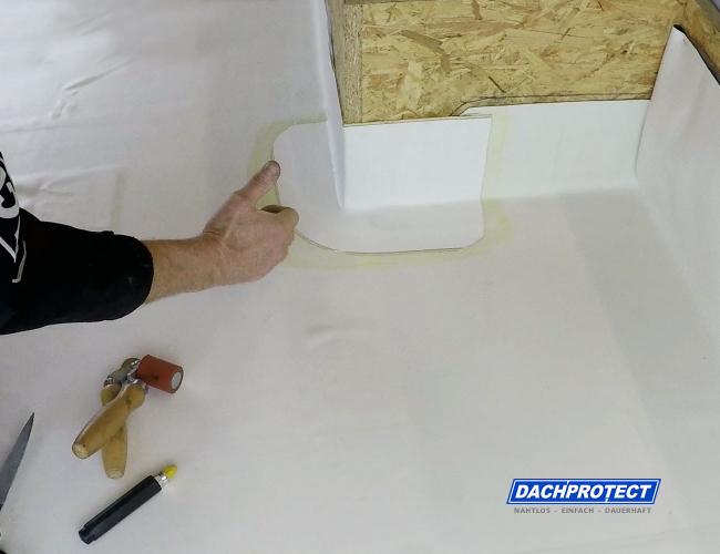 DACHPROTECT Formband weiß 230 mm breit pro lfm